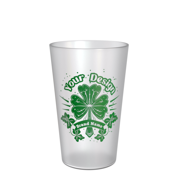 Half Pint Reusable Cup with Your Logo Custom Printed with Single Colour Print